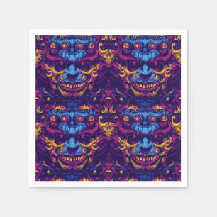 Gruseliger Clown Halloween Serviette
