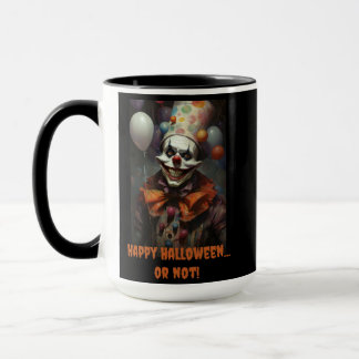 Gruseliger Clown Halloween Tasse