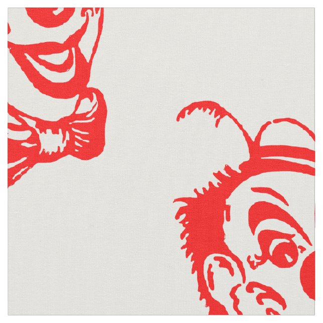 Gruseliger Clown Stoff (Nahaufnahme)