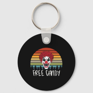 Gruseliger Clown Vintage Retro Gruselig Böse Horro Schlüsselanhänger