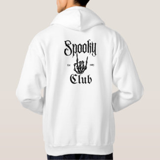 Gruseliger Club Est 1693 Skelett Rock Hand Hoodie