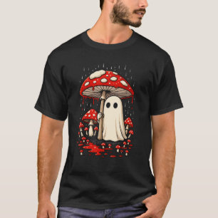Gruseliger Cottagecore-Halloween-Geist-Pilz-Vibe D T-Shirt