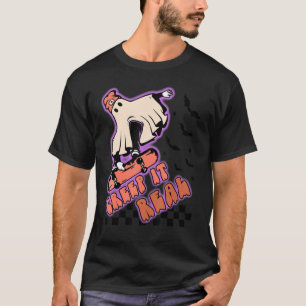 Gruseliger Creeper, echtes Vintage-Gespenst Hallow T-Shirt
