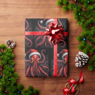 Gruseliger Cthulhu Weihnachten Lovecraft Geschenkpapier