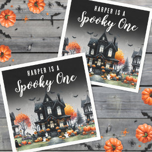 Gruseliger ein Halloween 1. Geburtstagsparty Serviette