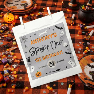 Gruseliger Einser! Halloween 1. Geburtstagsfeier Geschenktütchen