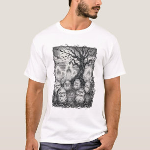 Gruseliger Friedhofs-Metal-Shirt** T-Shirt