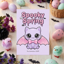 Gruseliger Frühlings-Pastell-Goth-Fledermaus-Laven