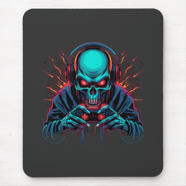 Gruseliger Gamer-Modus Aktiv Erstaunlich  Mousepad (Vorne)