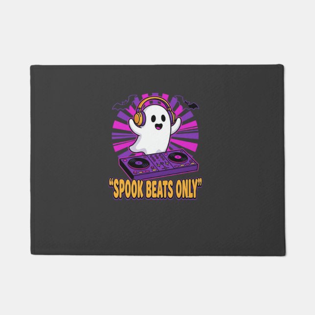 Gruseliger Geist DJ Halloween-Beats-Design_1 Fußmatte (Vorderseite)