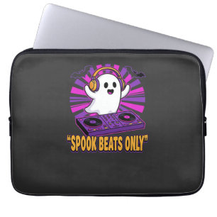 Gruseliger Geist DJ Halloween-Beats-Design_1 Laptopschutzhülle