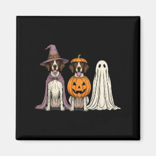 Gruseliger Geist Englisch Pointer Kürbis Halloween Magnet