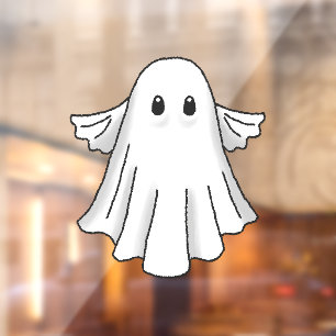 Gruseliger Geist für Halloween Fensteraufkleber