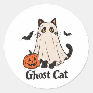 Gruseliger Geist Katzen Aufkleber Halloween Geis