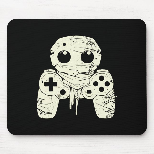 Gruseliger Geist-Mummy-Gaming-Controller-Halloween Mousepad (Vorne)