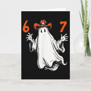Gruseliger Geist Nummer 67 Halloween Verhexte Sech Karte