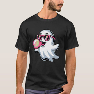 Gruseliger Geist pustet Bubble-Gum Halloween Klein T-Shirt