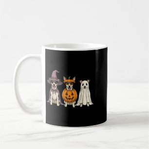Gruseliger Geist Ratten Terrier Kürbis Halloween H Kaffeetasse