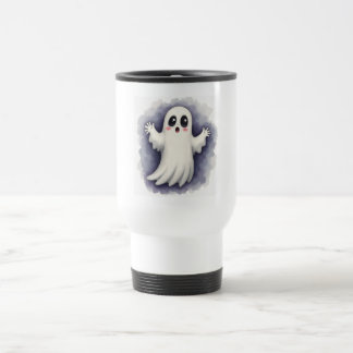 Gruseliger Geister Halloween Reisebecher