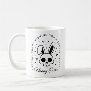 Gruseliger glücklicher Osterhase Schädel Gothic-Äs Kaffeetasse