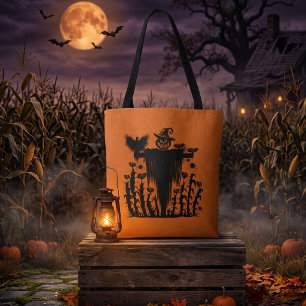 Gruseliger Goth-Halloween-Vogelscheuche-Kürbis-Mai