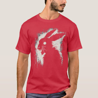 Gruseliger Goth-Hase Horror-Hase Weirdcore-Hase f T-Shirt