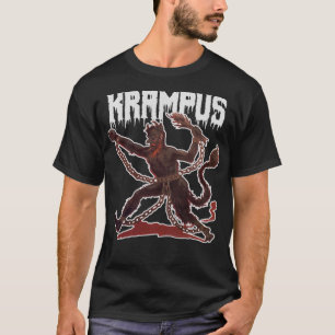 Gruseliger Gruß vom Krampus-Dämon-Weihnachts-Teufe T-Shirt