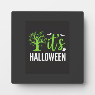 Gruseliger Halloween-Baum-Fledermäuse-Vektordesign Fotoplatte