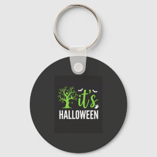Gruseliger Halloween-Baum-Fledermäuse-Vektordesign Schlüsselanhänger
