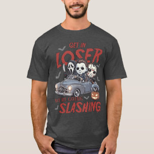 Gruseliger Halloween-Charakter Komm Rein Verlierer T-Shirt
