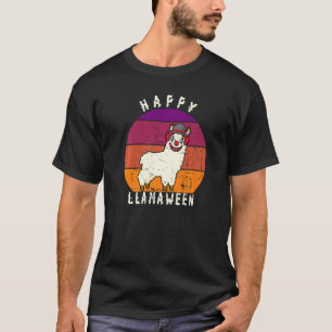 Gruseliger Halloween Clown Lama Wortspiel Frohes L T-Shirt