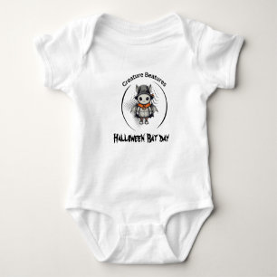 Gruseliger Halloween-Fledermaus-Tag in Verkleidung Baby Strampler