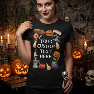 Gruseliger Halloween-Fügen Sie Ihren benutzerdefin T-Shirt