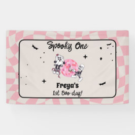 Gruseliger Halloween-Geburtstag zum ersten Geburts Banner