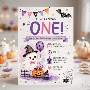Gruseliger Halloween-Geburtstagsfeier Einladung