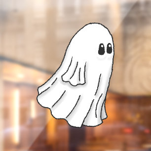 Gruseliger Halloween-Geist Fensteraufkleber
