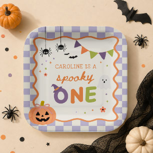 Gruseliger Halloween-Geist Geburtstag Papier Telle Pappteller