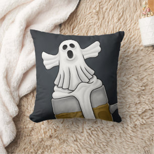 Gruseliger Halloween-Geist Kissen