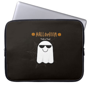Gruseliger Halloween-Geist-Kürbis-Elektronenbeutel Laptopschutzhülle