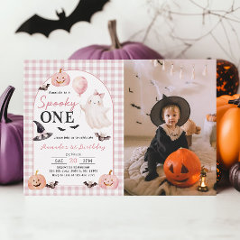 Gruseliger Halloween-Geist zur 1. Geburtstags-Einl Einladung