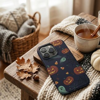 Gruseliger Halloween-Geister- und Kürbis-Handyhüll iPhone 16 Pro Hülle