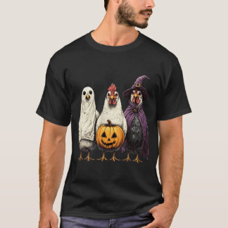 Gruseliger Halloween-Huhn, Huhn-Geist, Huhn h T-Shirt