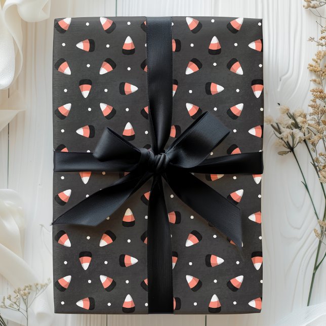 Gruseliger Halloween-Kandismais-Pattern Geschenkpapier (Von Creator hochgeladen)