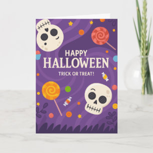 Gruseliger Halloween Karte