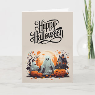 Gruseliger Halloween Karte