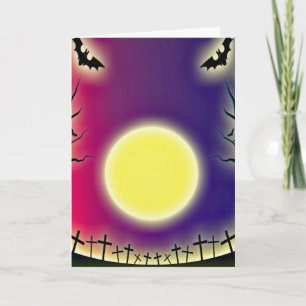 Gruseliger Halloween Karte