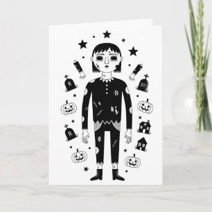 Gruseliger Halloween Karte