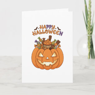 Gruseliger Halloween Karte