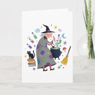 Gruseliger Halloween Karte