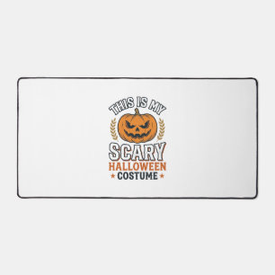 Gruseliger Halloween-Kostenüm Kürbis Vintage-Vekto Schreibtischunterlage